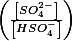 \left(\frac{\left[SO_{4}^{2-}\right]}{\left[HSO_{4}^{-}\right]}\right)
